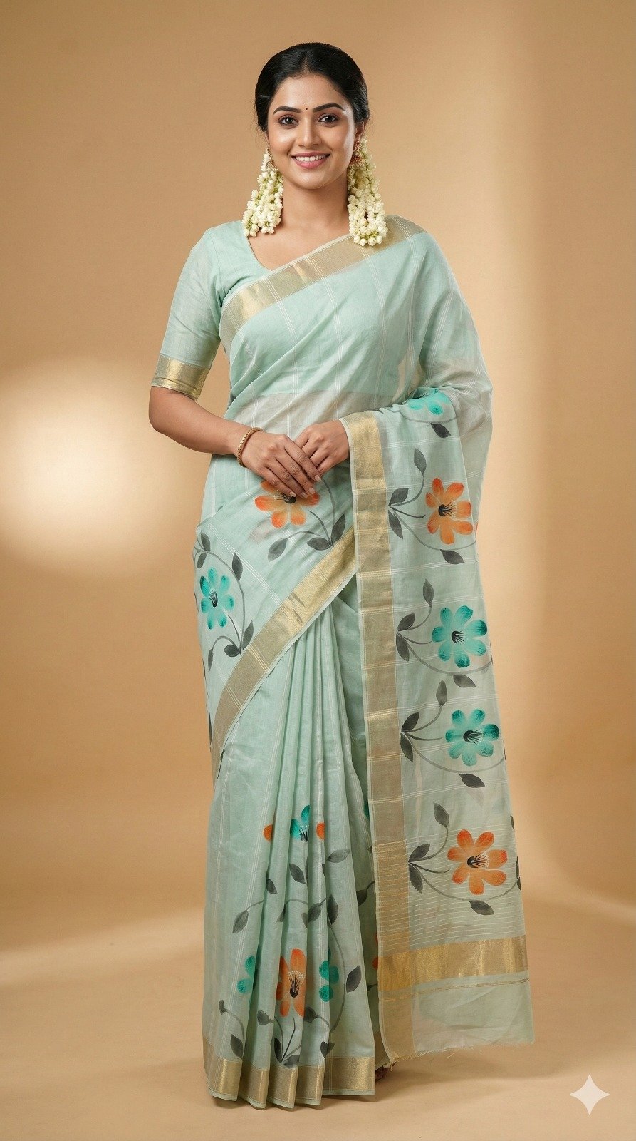 JUTE PRINT SAREE
